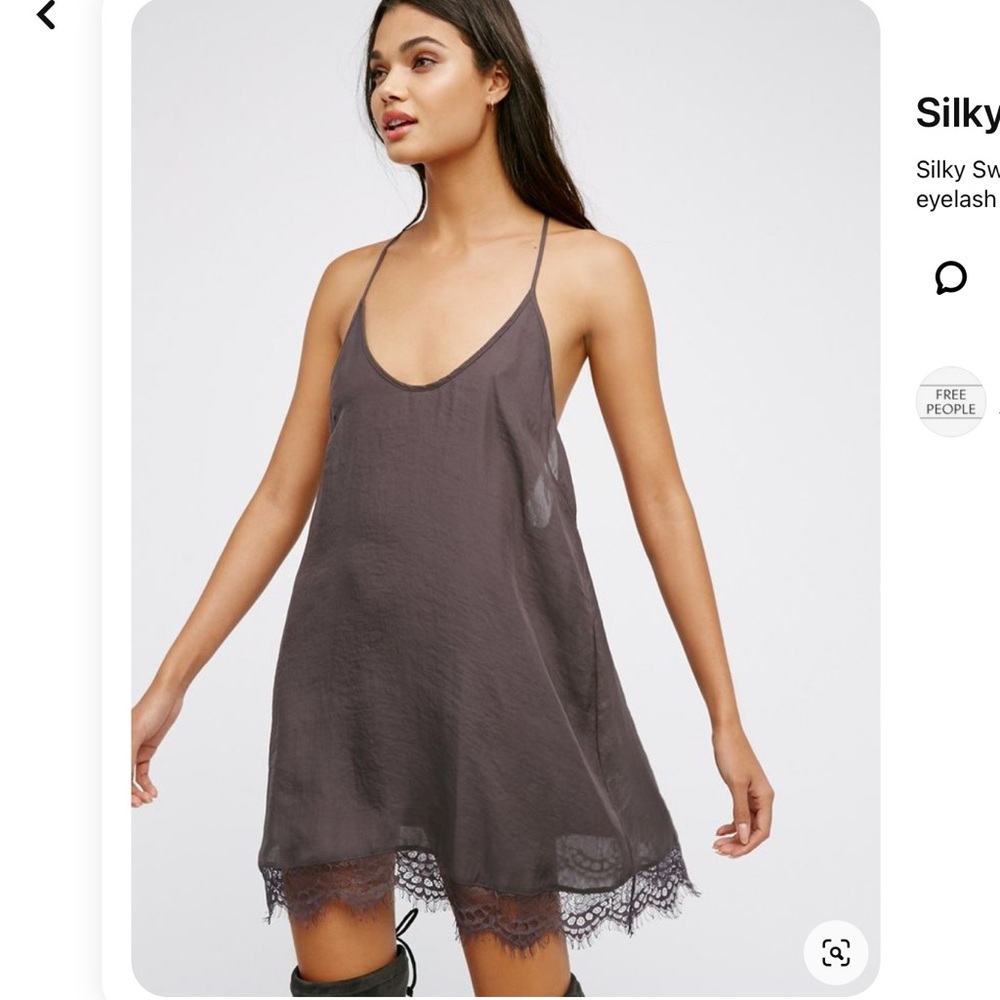 FREE PEOPLE Silky Swing Slip Dress
